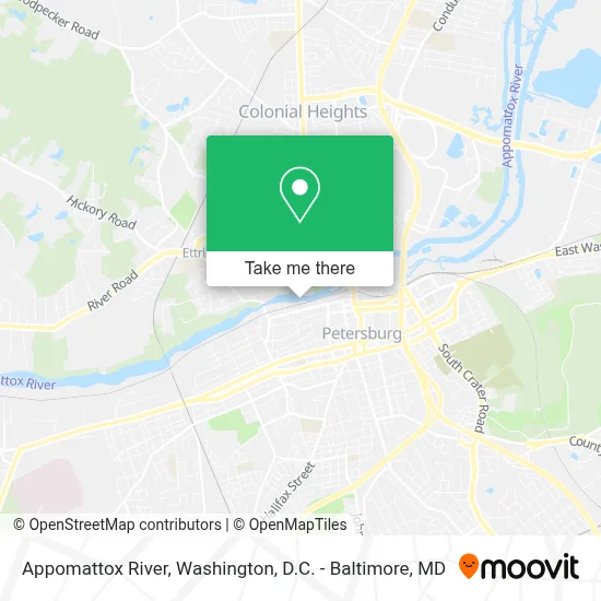 Appomattox River map