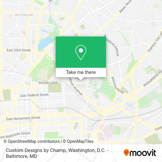 Custom Designs by Champ map