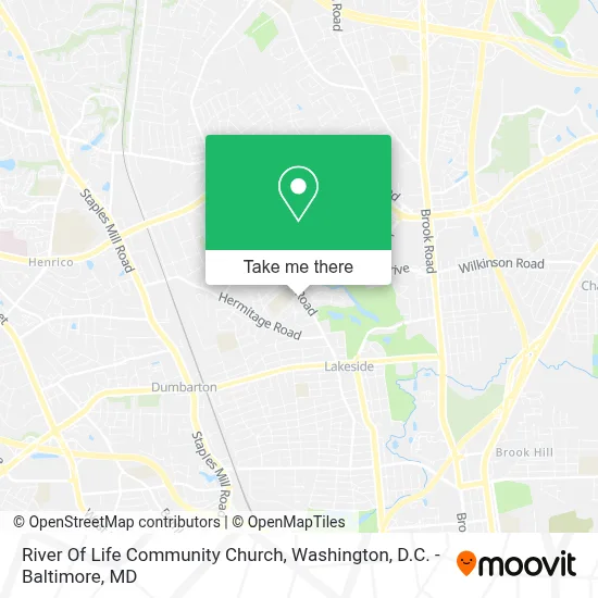 River Of Life Community Church map