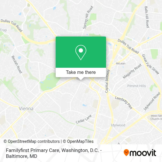 Familyfirst Primary Care map