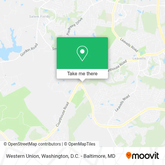 Western Union map