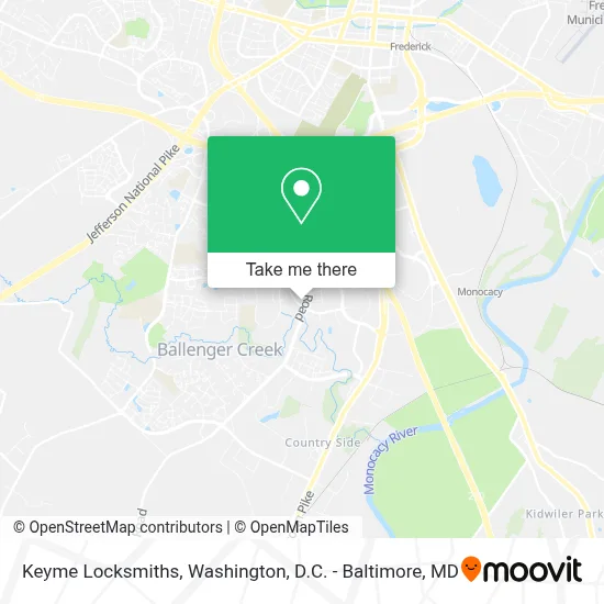Keyme Locksmiths map