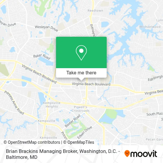 Brian Brackins Managing Broker map