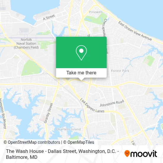 The Wash House - Dallas Street map