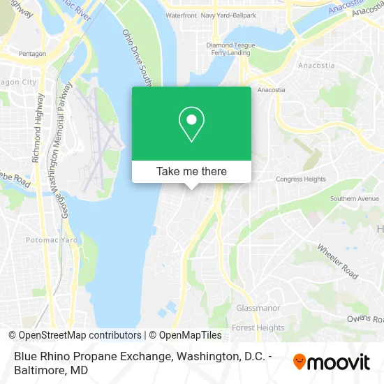 Blue Rhino Propane Exchange map