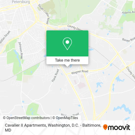 Cavalier II Apartments map