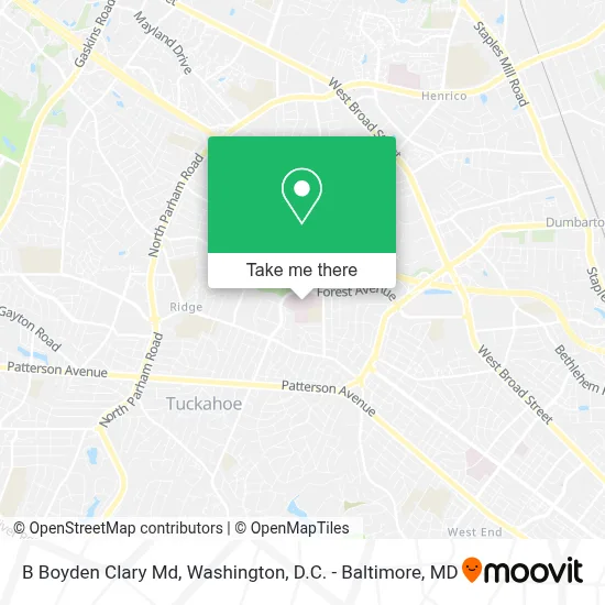 B Boyden Clary Md map
