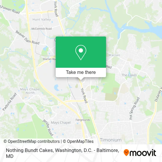 Nothing Bundt Cakes map