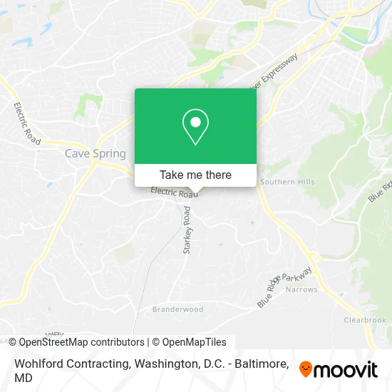 Wohlford Contracting map