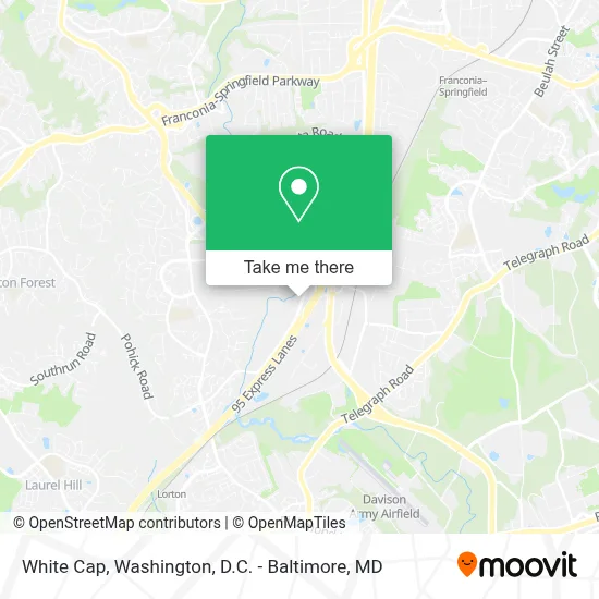 White Cap map