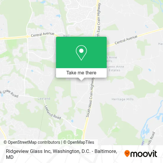 Ridgeview Glass Inc map