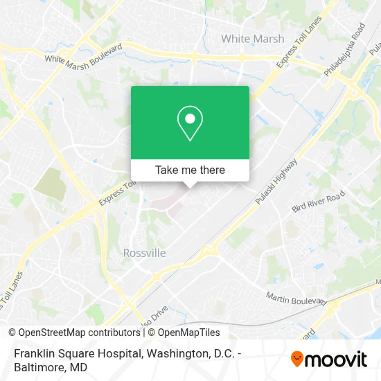 Franklin Square Hospital map