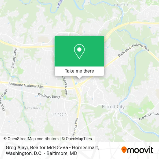 Greg Ajayi, Realtor Md-Dc-Va - Homesmart map