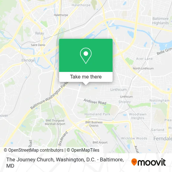 The Journey Church map