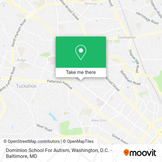 Dominion School For Autism map