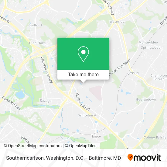 Southerncarlson map