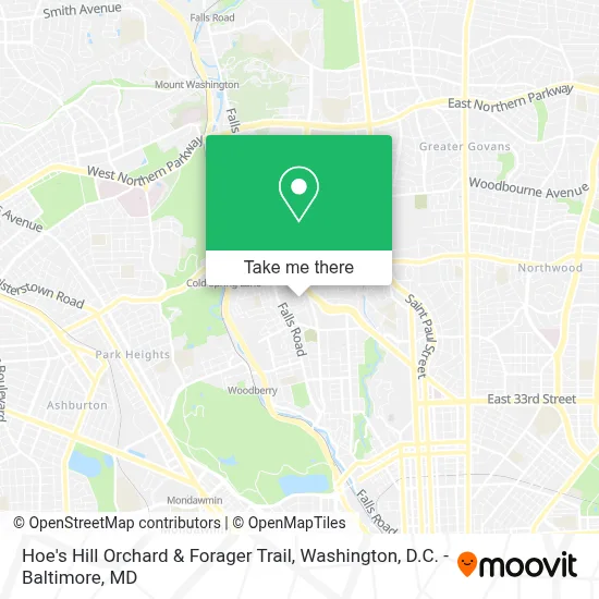 Hoe's Hill Orchard & Forager Trail map