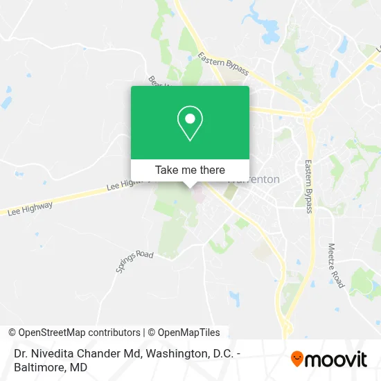 Dr. Nivedita Chander Md map