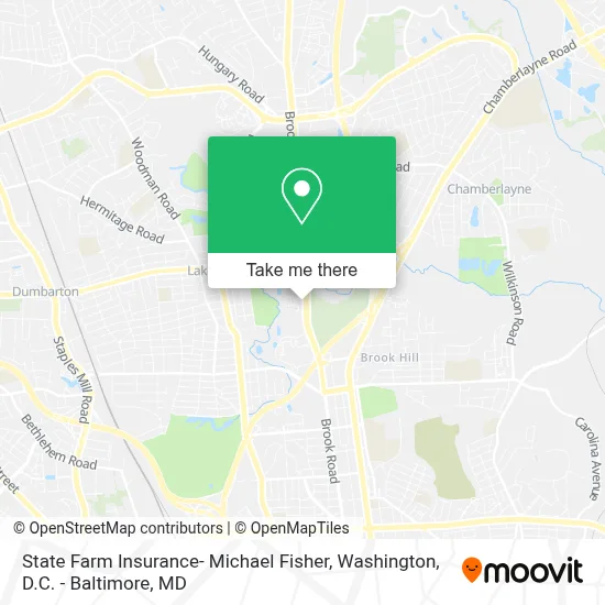 State Farm Insurance- Michael Fisher map