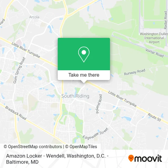 Amazon Locker - Wendell map