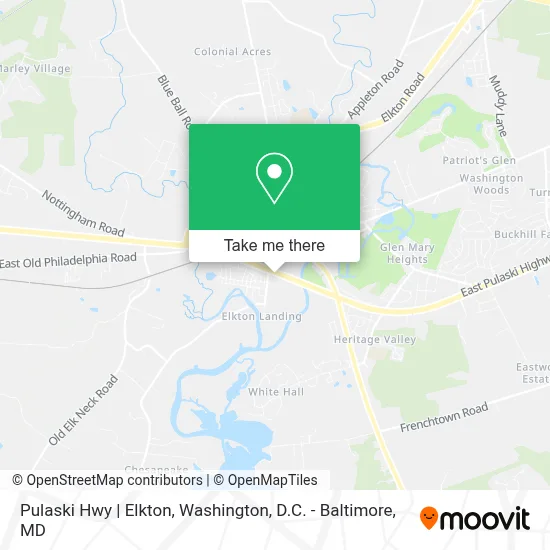 Pulaski Hwy | Elkton map
