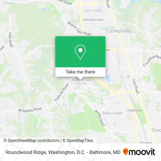 Roundwood Ridge map