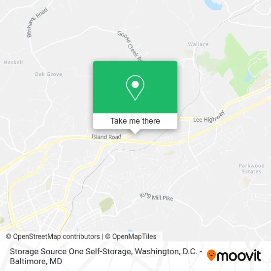 Storage Source One Self-Storage map