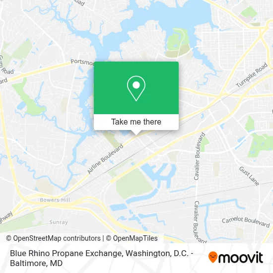 Blue Rhino Propane Exchange map