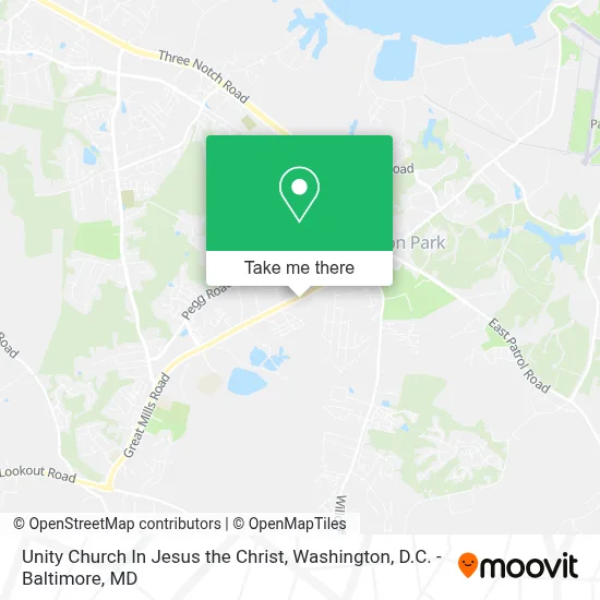Unity Church In Jesus the Christ map