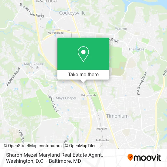 Sharon Mezei  Maryland Real Estate Agent map