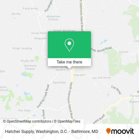 Hatcher Supply map