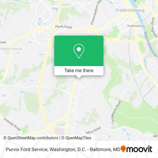 Purvis Ford Service map