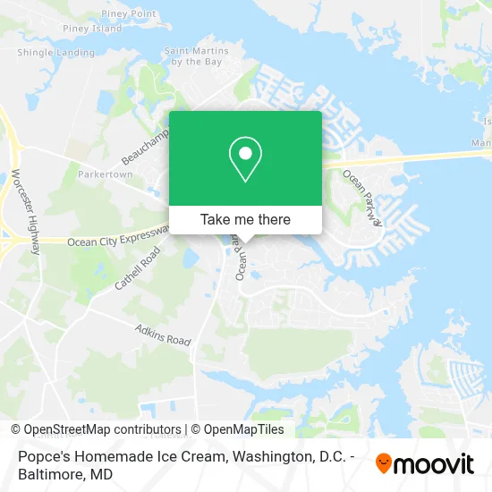Popce's Homemade Ice Cream map