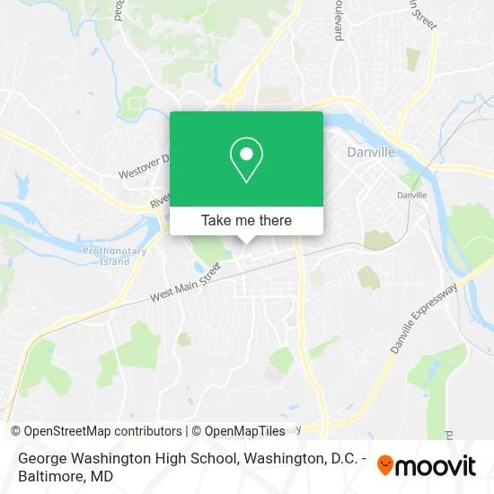 George Washington High School map