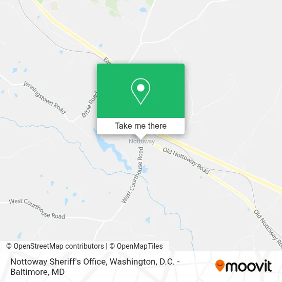 Nottoway Sheriff's Office map