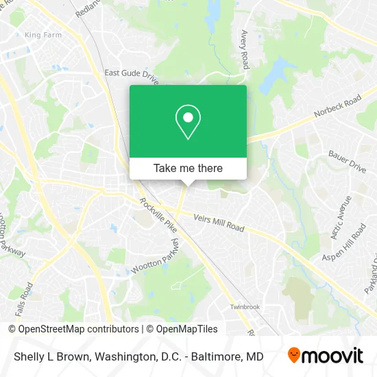 Shelly L Brown map
