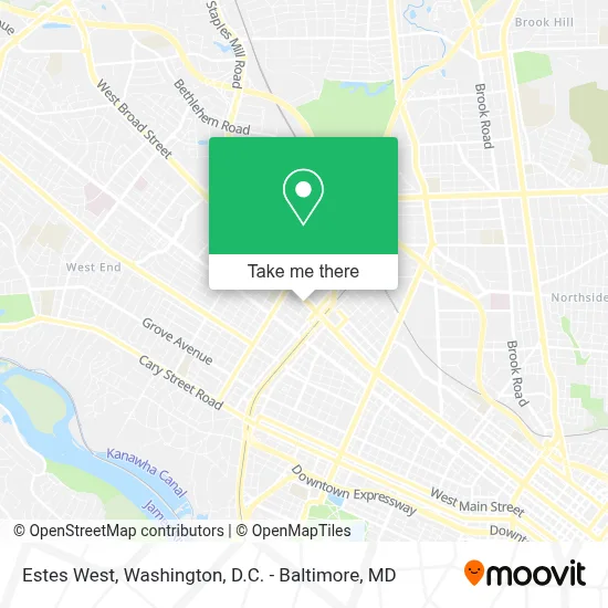Estes West map