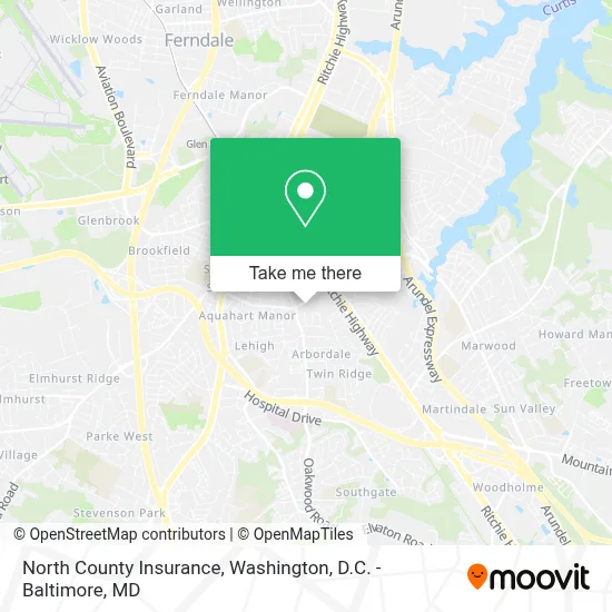 North County Insurance map