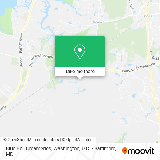 Blue Bell Creameries map