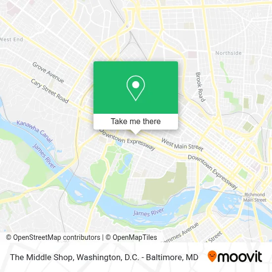 The Middle Shop map