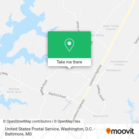 United States Postal Service map