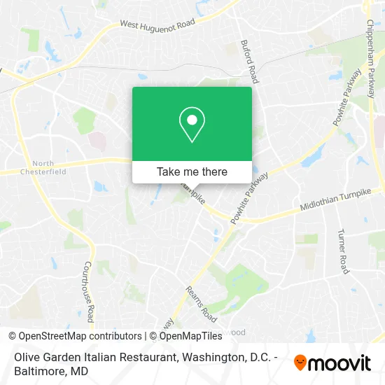 Olive Garden Italian Restaurant map