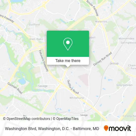 Washington Blvd map