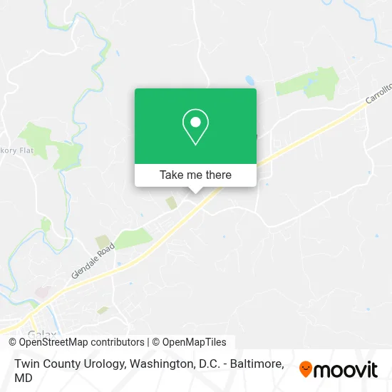 Twin County Urology map