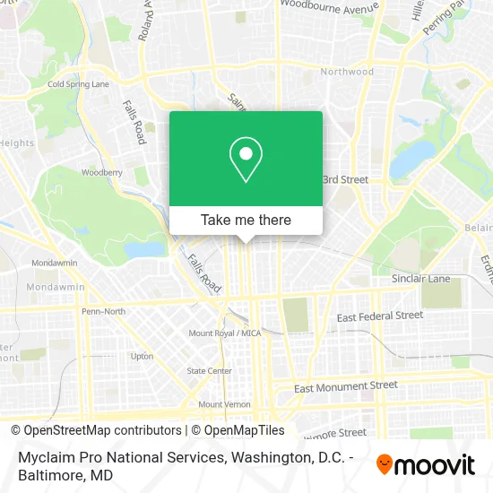 Myclaim Pro National Services map