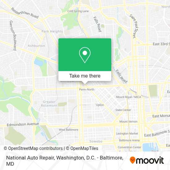 National Auto Repair map