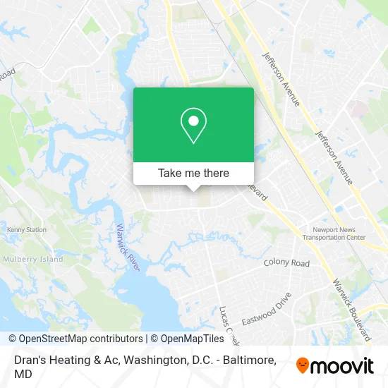 Dran's Heating & Ac map