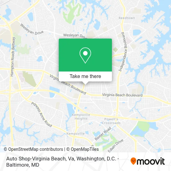 Auto Shop-Virginia Beach, Va map