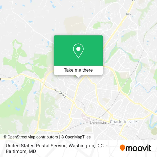 United States Postal Service map