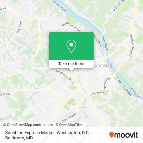 Sunshine Express Market map